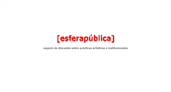 Desktop Screenshot of esferapublica.org